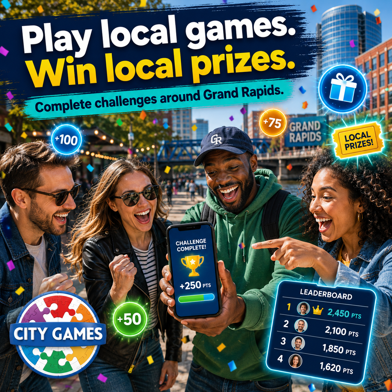 Win local prizes